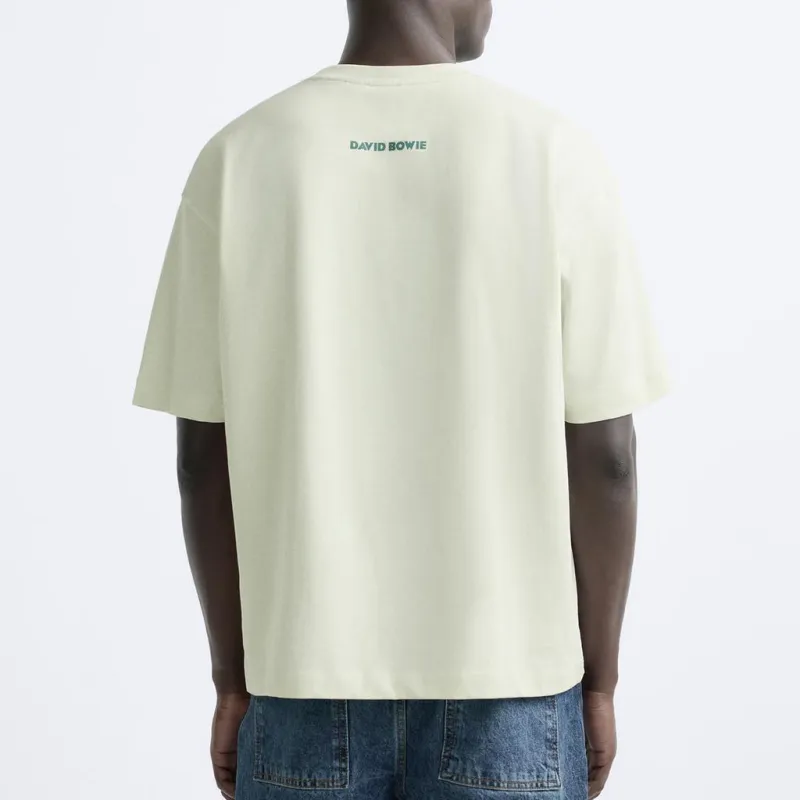 ZARA T Shirts Men Light Green-3