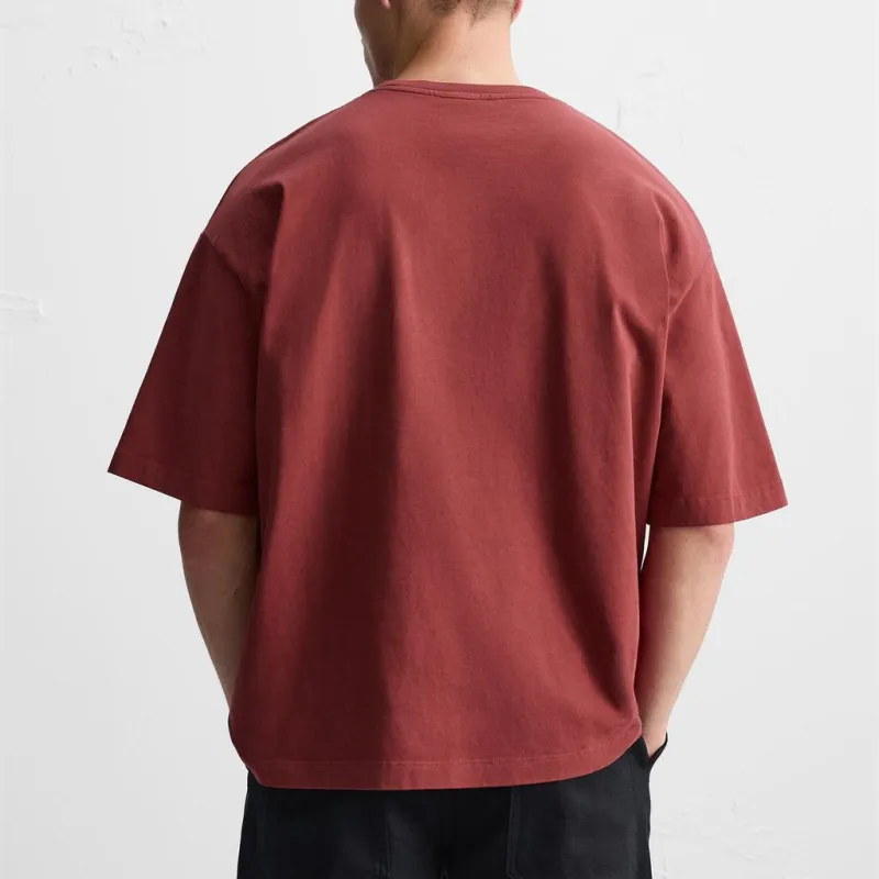 ZARA T Shirts Men Light Red-3