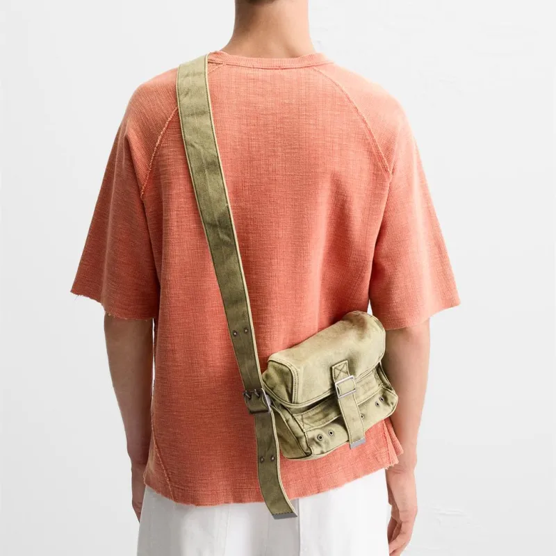 ZARA T-Shirts Men Orange-3