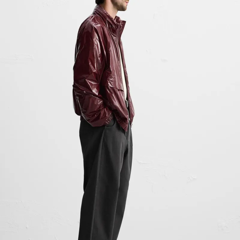 ZARA Jackets Coats Men Dark Red-4