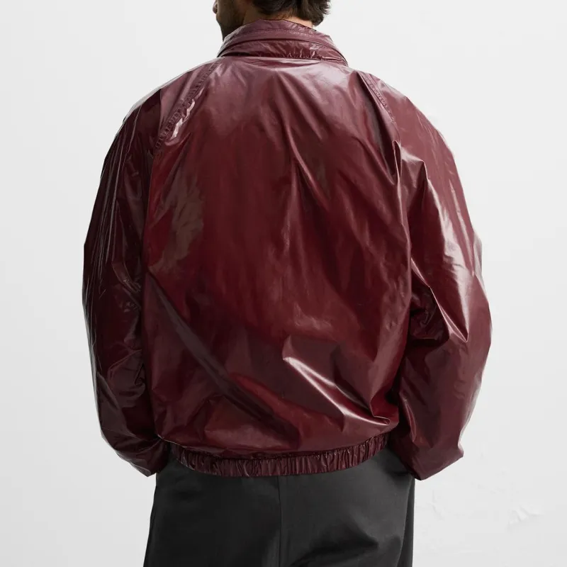 ZARA Jackets Coats Men Dark Red-3