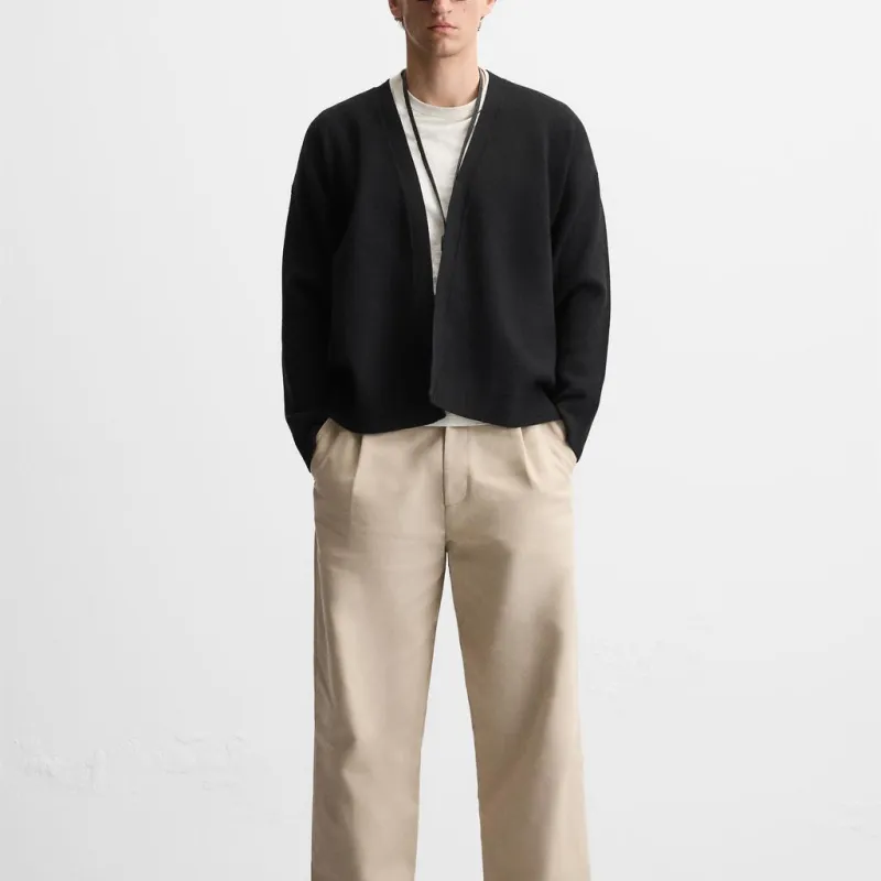 ZARA Knitwear Men Black-2