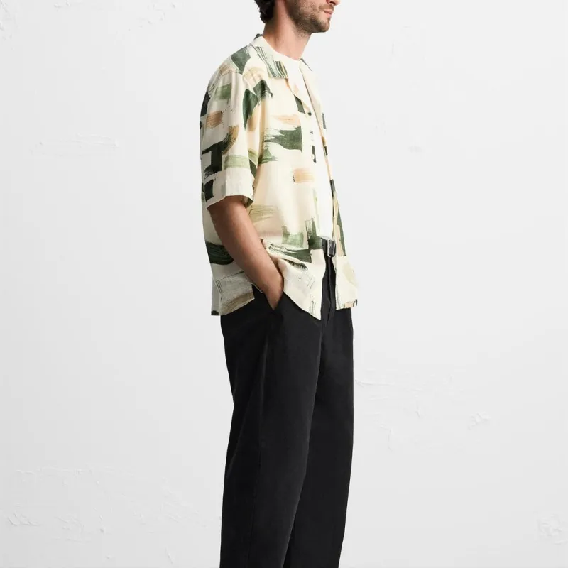 ZARA Shirts Men Green-4