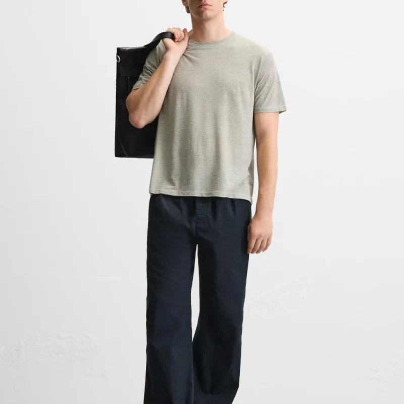 ZARA T Shirts Men Nude/Brown-2