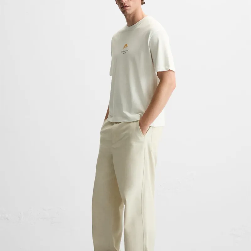 ZARA T Shirt Men's Frosted White-3