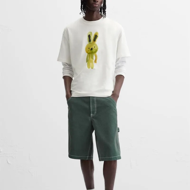 ZARA T-Shirt Men's Frosted White-2