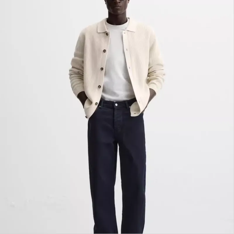 ZARA Knitwear Men White-2
