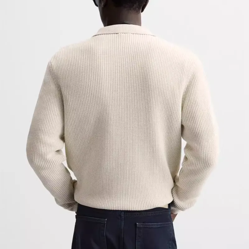 ZARA Knitwear Men White-4