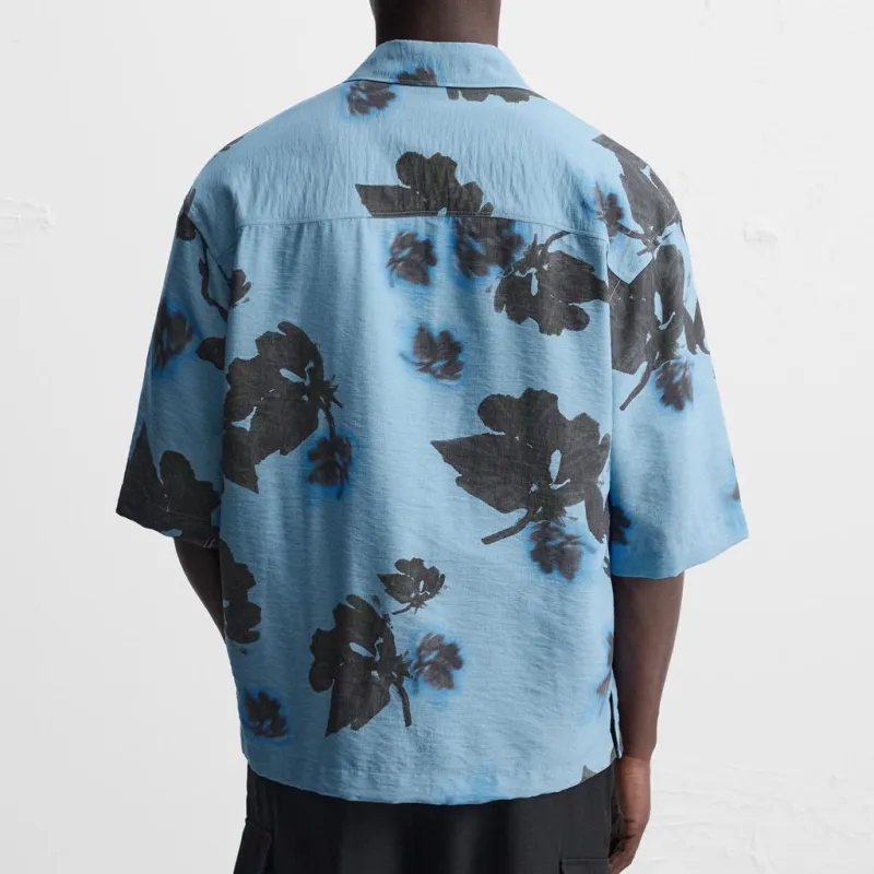 ZARA Shirts Men Sky Blue-3