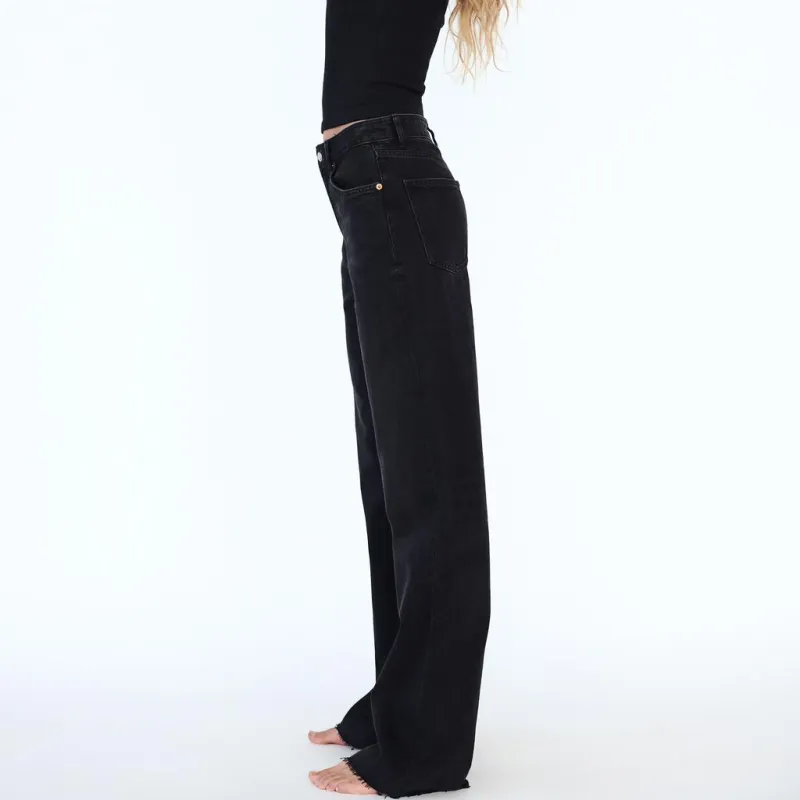 ZARA Trf Jeans Women's Black-4
