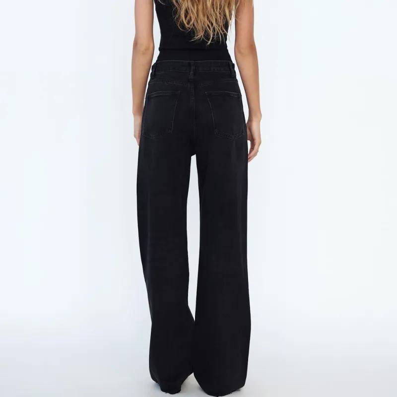 ZARA Trf Jeans Women's Black-3