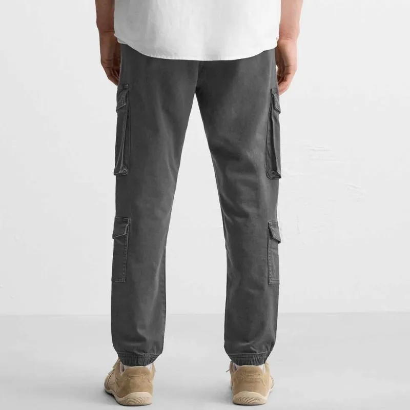 ZARA Cargo Pants Men's Dark Gray-4