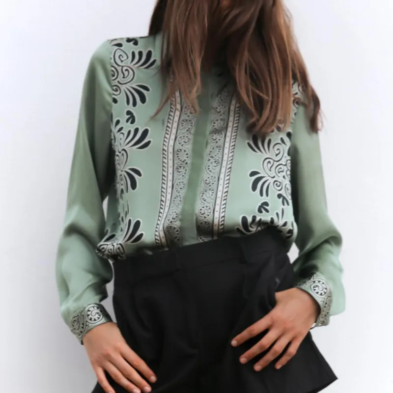 ZARA Shirts Women's Green-2