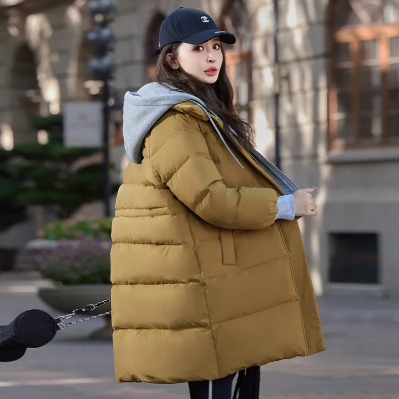 YAYA Down Jacket Women's Mustard Yellow-2