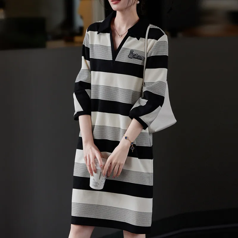 【dme】 Long Sleeved Dress Women's-2