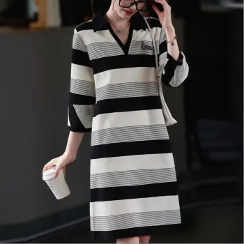 【dme】 Long-Sleeved Dresses Women's Black