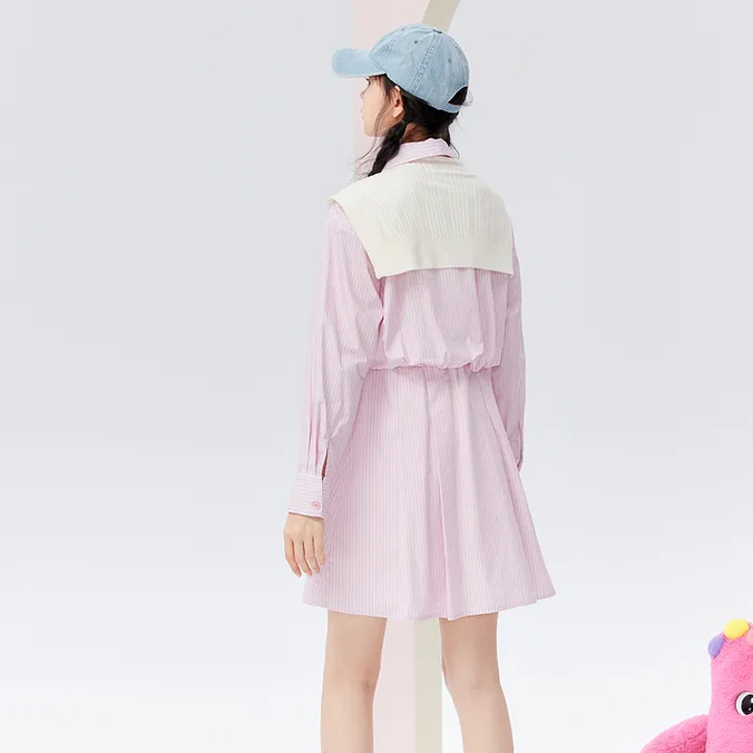ZIHAN x NAIPUPU IP LIANMINGKUAN Long-Sleeved Dresses Women's Vibrant Pink-2