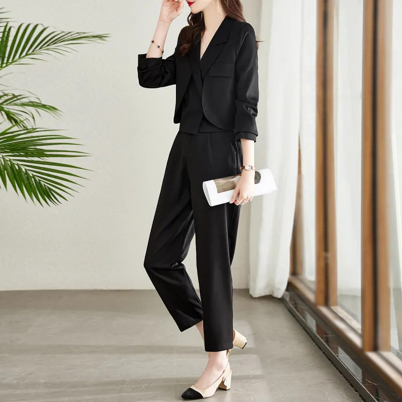TERRE BLEUE Business Suits Women's Black-3