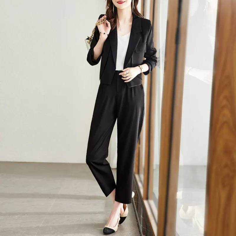 TERRE BLEUE Business Suits Women's Black-2