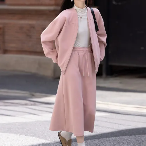 【dme】 Skirt Set Women's Leather Pink
