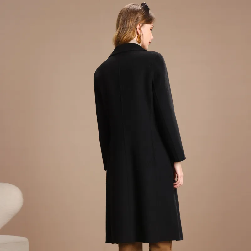 FENHONGMALI Coats Women's Black-2