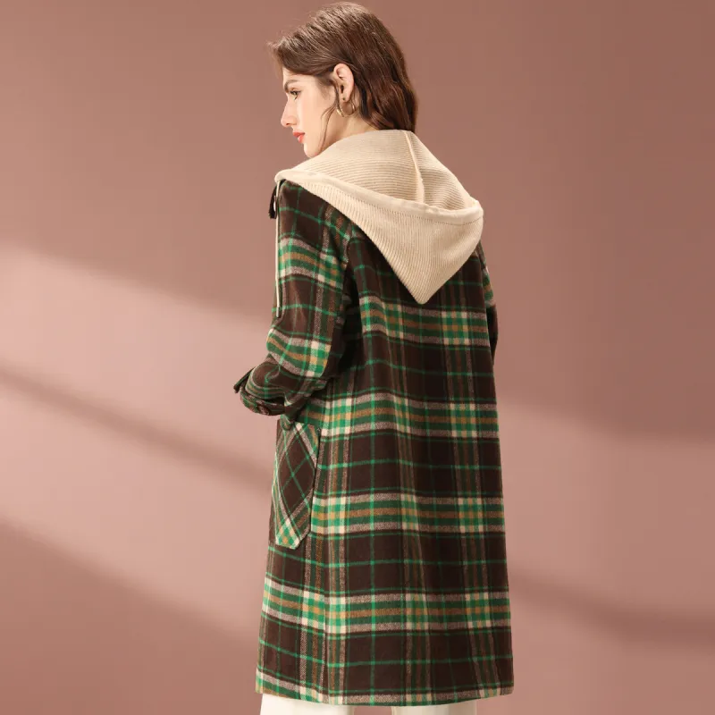 FENHONGMALI Coats Women's Green-2