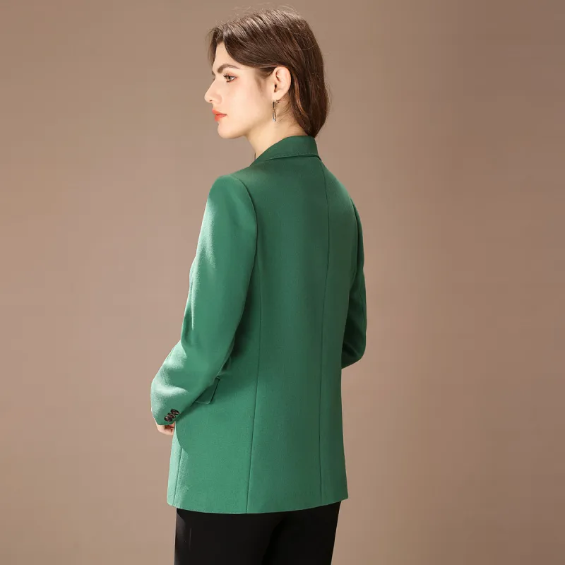 FENHONGMALI Business Suit Women's Grass Green-2