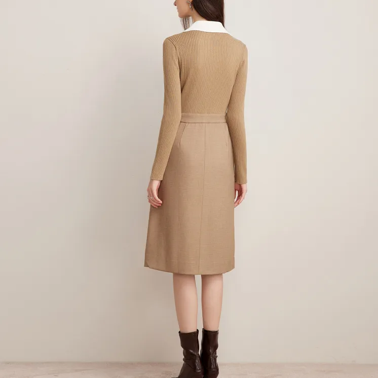 Goodland Long Sleeved Dresses Women's Light Camel-3