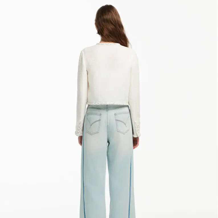 Bebe SS24 Jackets Coats Women's Raw White-1