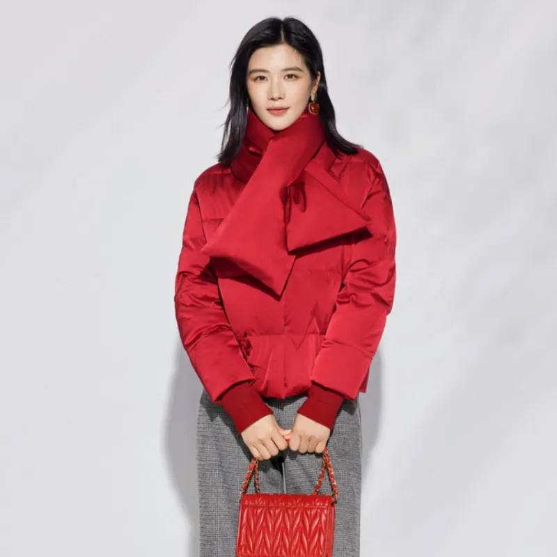 BBLLUUEE Down Jacket Women's Gemstone Red-2