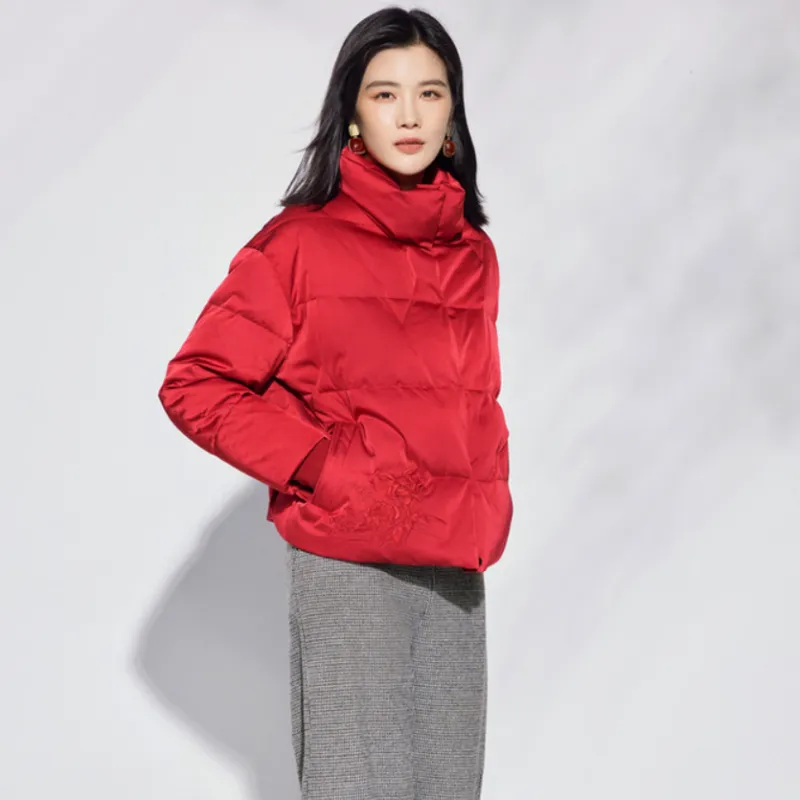 BBLLUUEE Down Jacket Women's Gemstone Red-3