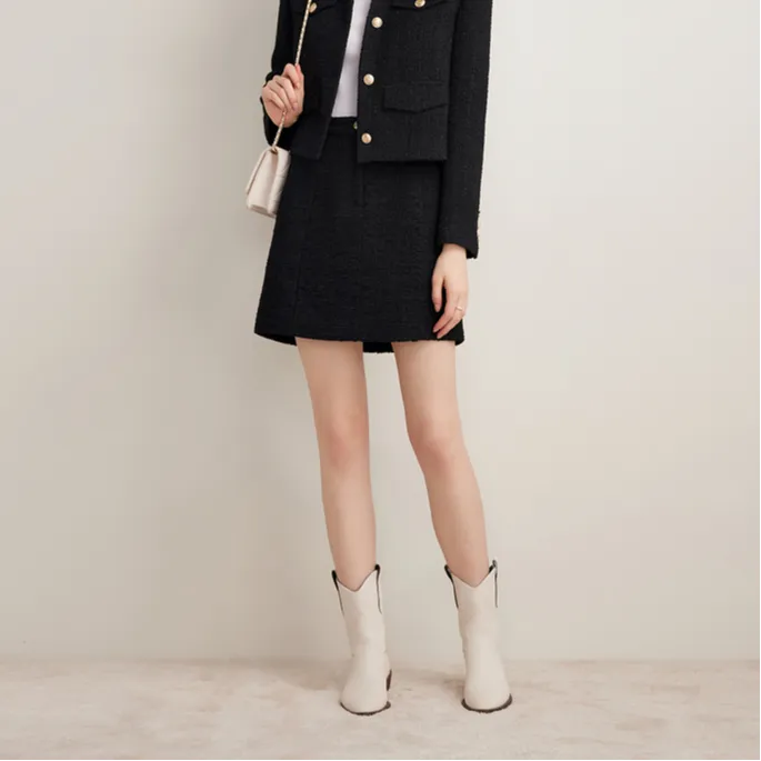 Goodland Casual Short Skirts Women's Black-1