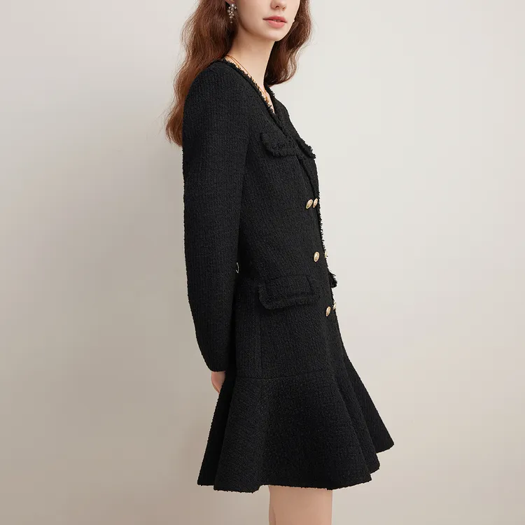 Goodland Long Sleeved Dresses Women's Black-4