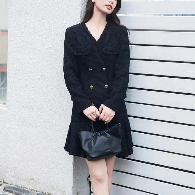 Goodland Long Sleeved Dresses Women's Black-2