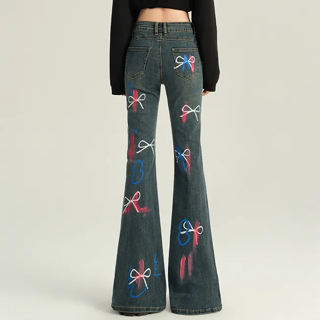 YINLEI Jeans Women's Blue-0