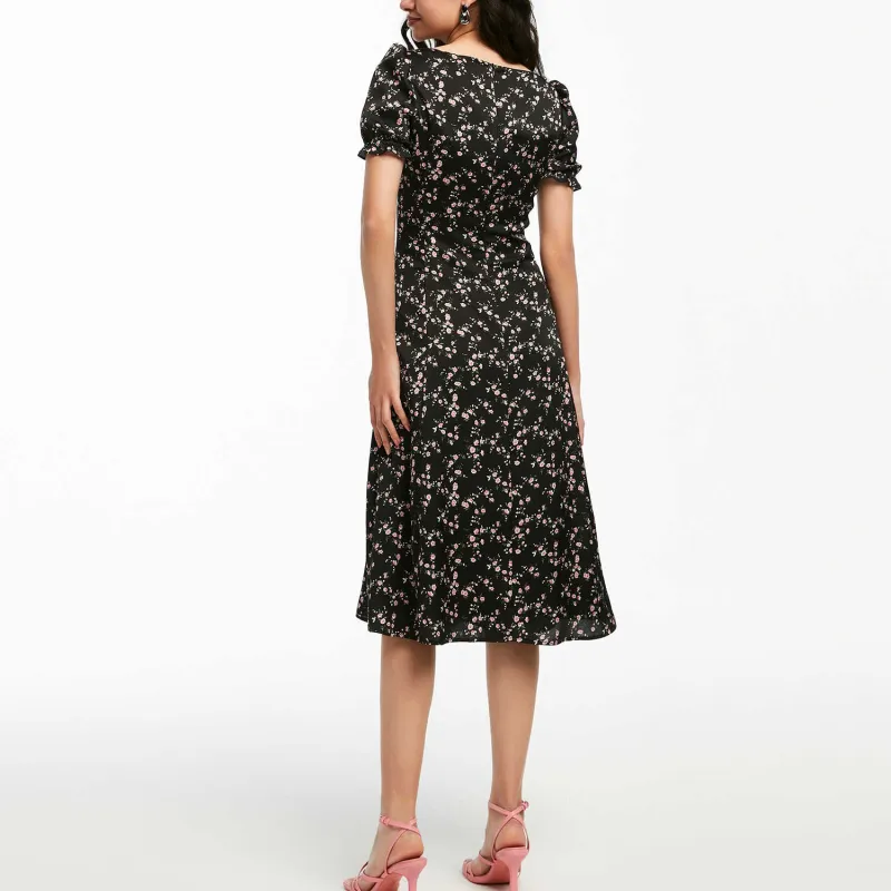 Bebe SS24 Short-Sleeved Dresses Women's Heather Black-2