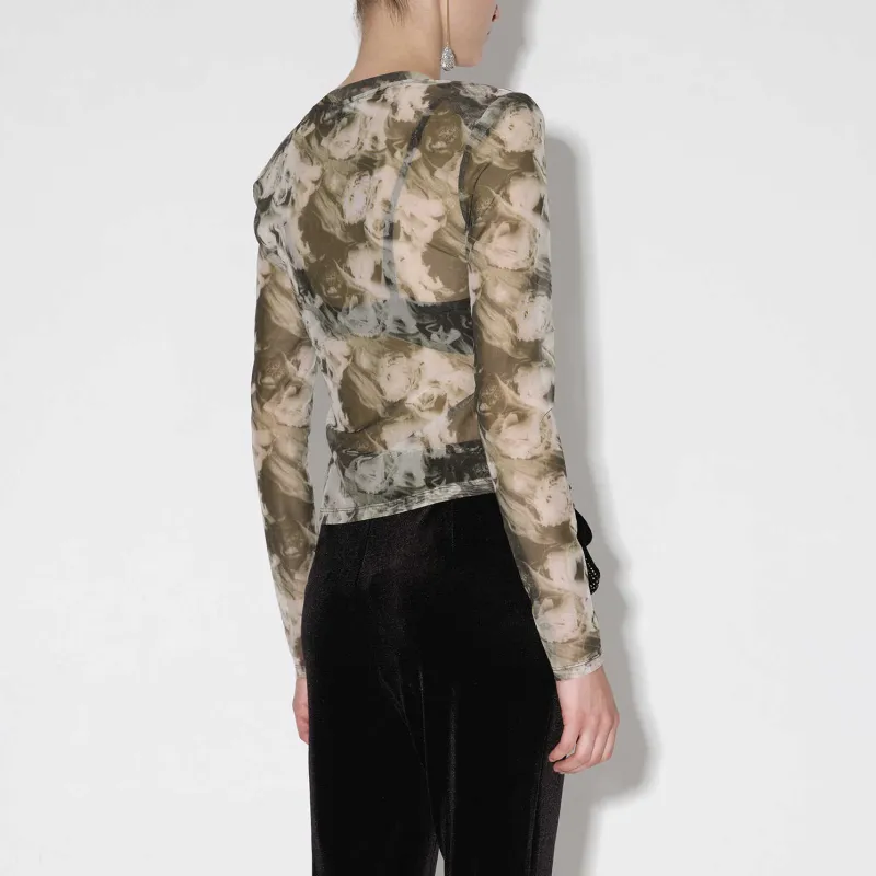 Bebe FW23 Chiffon Shirt Women's-2