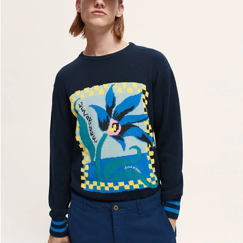Scotch&Soda Knitwear Men's Navy Blue-2