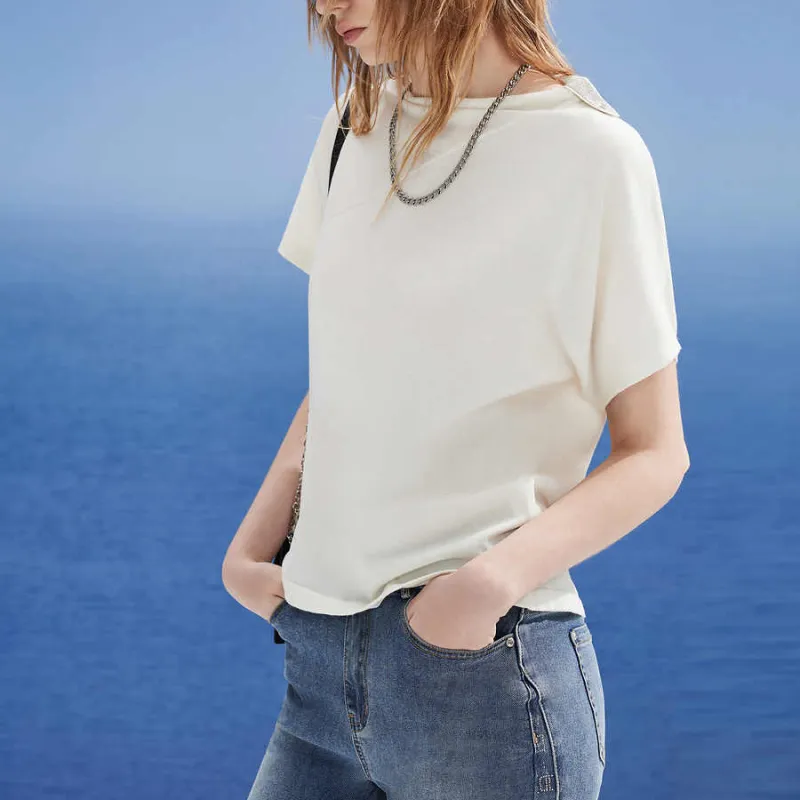 DKNY Regular T Shirt Women's White-4