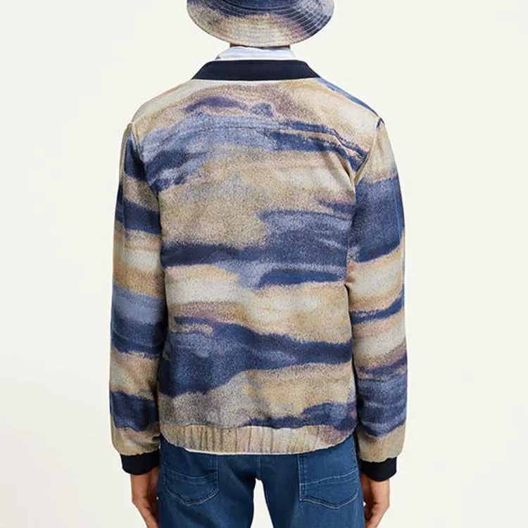 Scotch&Soda Jacket Men's Misty Landscape Blue-4