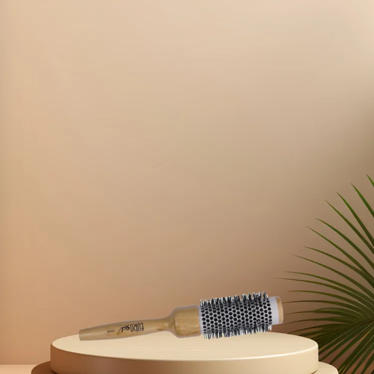 EUROSTIL Wooden Handle Hot Ceramic Comb Hair Care 1 Pack-1
