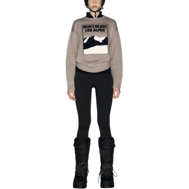 ZARA SKI Skiing Series Sweaters Women's Brown-2