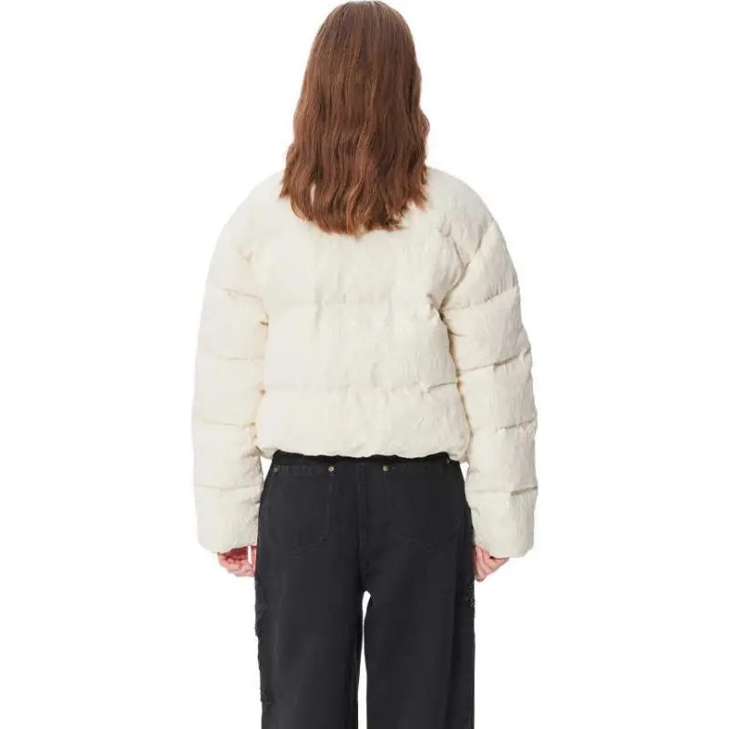 Ed Hardy SS25 Down Jacket Women's Ivory White-2