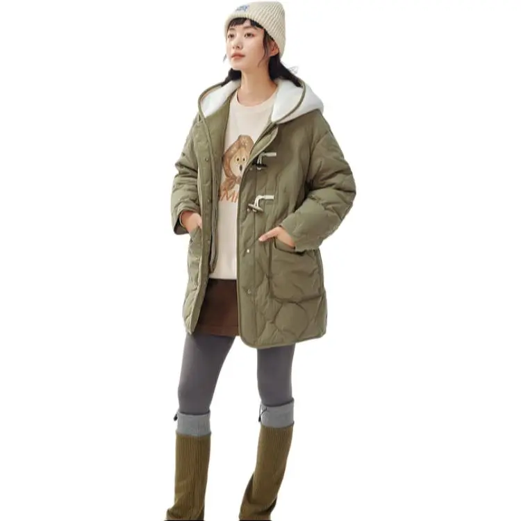 ZIHAN Down Jacket Women's Khaki Green-1