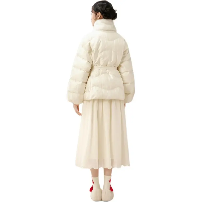 ZIHAN Down Jacket Women's Beige Gold-1