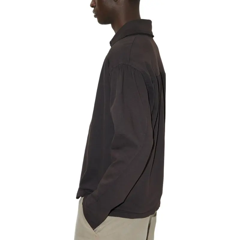OUR LEGACY Granite Band Gathered Polo Shirt-3