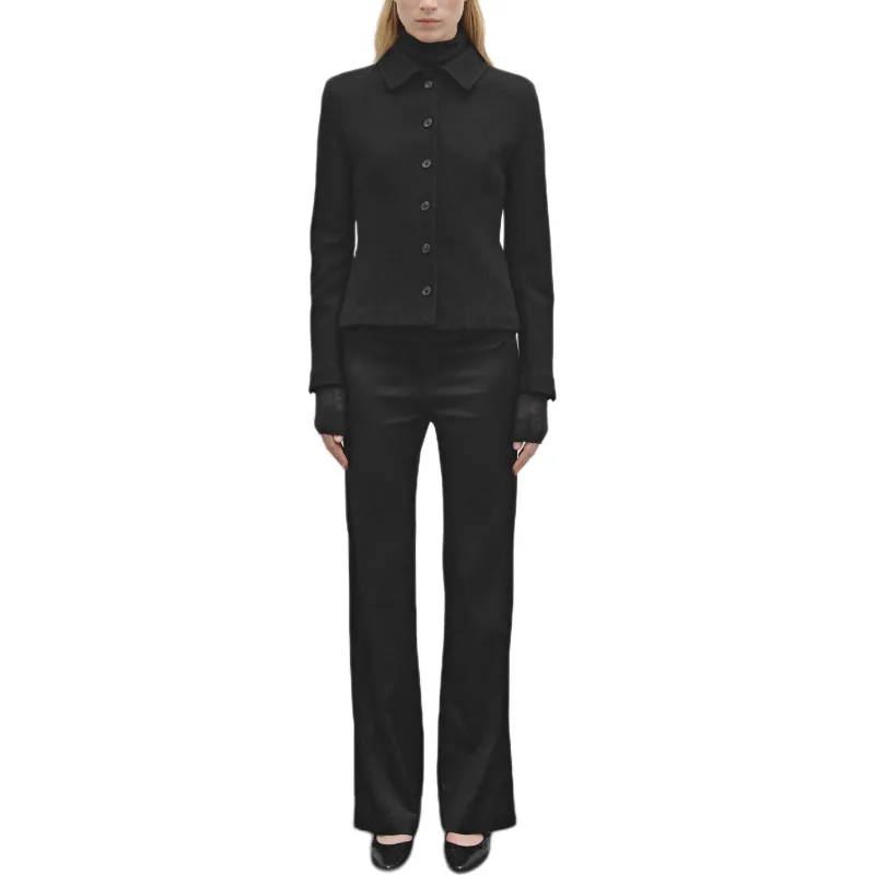 Massimo Dutti Jackets Coats Women's Black-4
