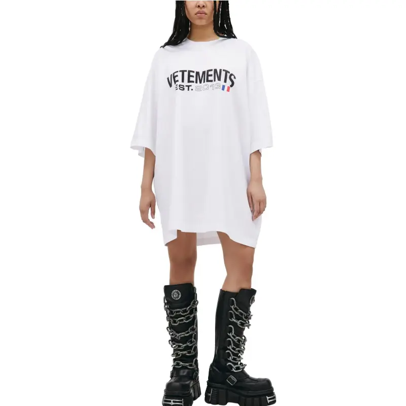 Vetements Flag Logo T Shirt 'White'-1