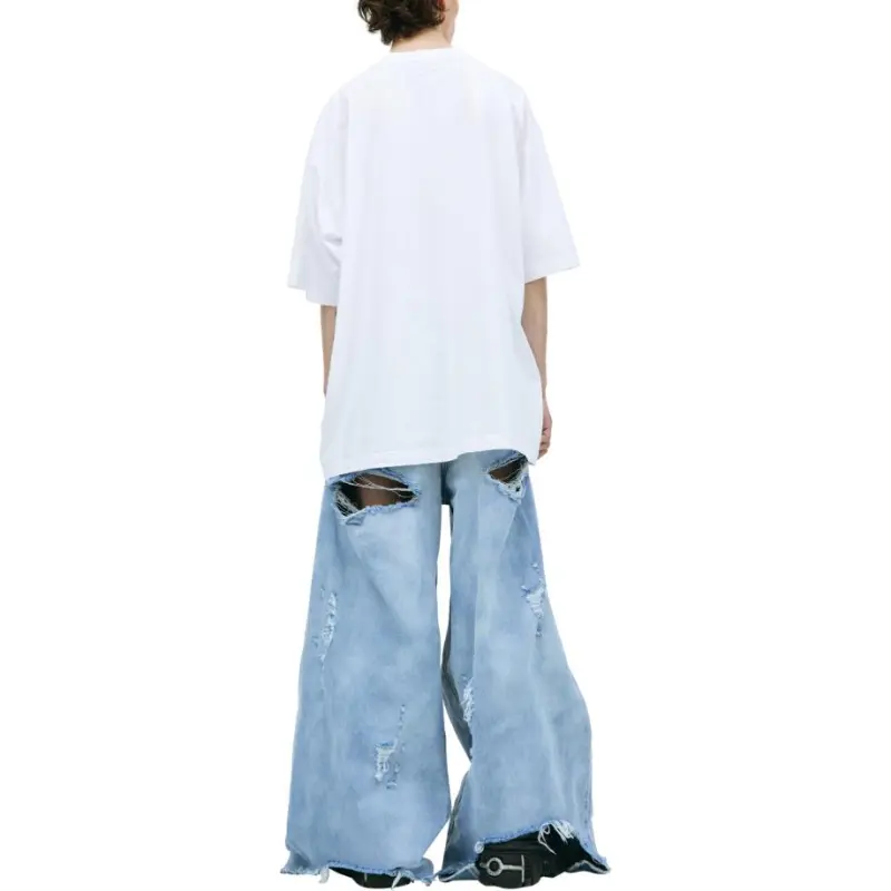 Vetements Flag Logo T Shirt 'White'-6