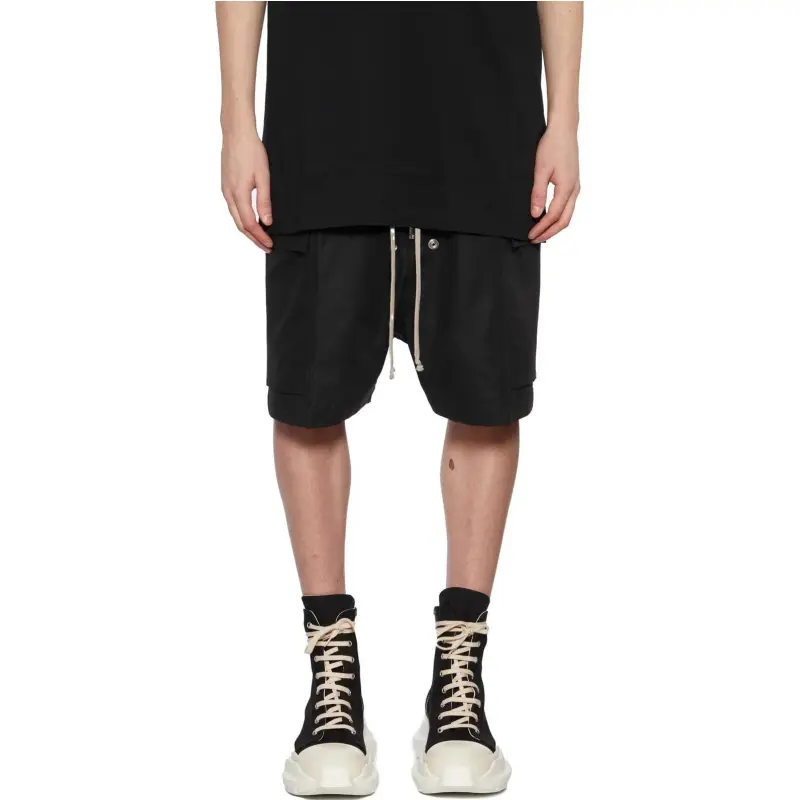 RICK OWENS Casual Shorts Men Black-2